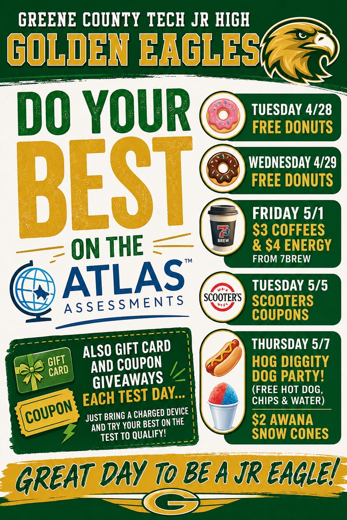 Do Your Best On The Test!  Math Atlas today!  
