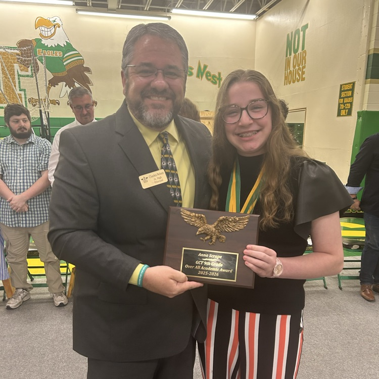 Congrats to all our 9th grade award winners @ GCTJHS! Thank you for a great year and we hope everyone has a great summer. Great Day To Be A Jr Eagle! 🦅