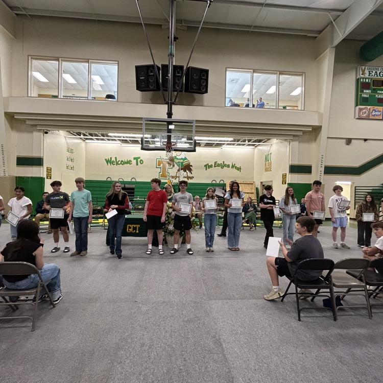 Congrats to all our 8th grade award winners @ GCTJHS! Thank you for a great year and we hope everyone has a great summer. Great Day To Be A Jr Eagle! 🦅