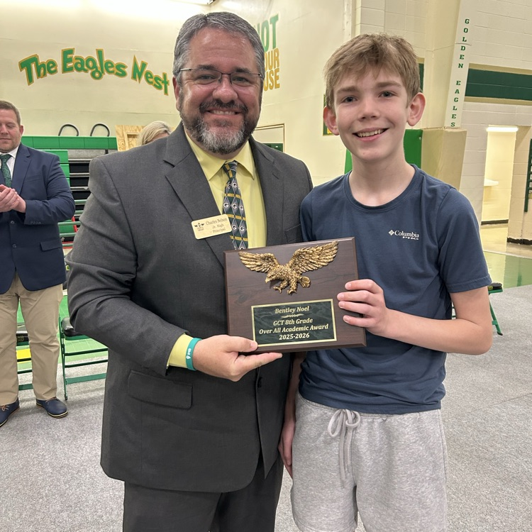 Congrats to all our 8th grade award winners @ GCTJHS! Thank you for a great year and we hope everyone has a great summer. Great Day To Be A Jr Eagle! 🦅