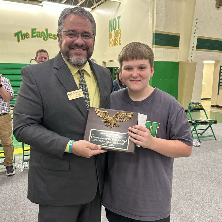 Congrats to all our 8th grade award winners @ GCTJHS! Thank you for a great year and we hope everyone has a great summer. Great Day To Be A Jr Eagle! 🦅
