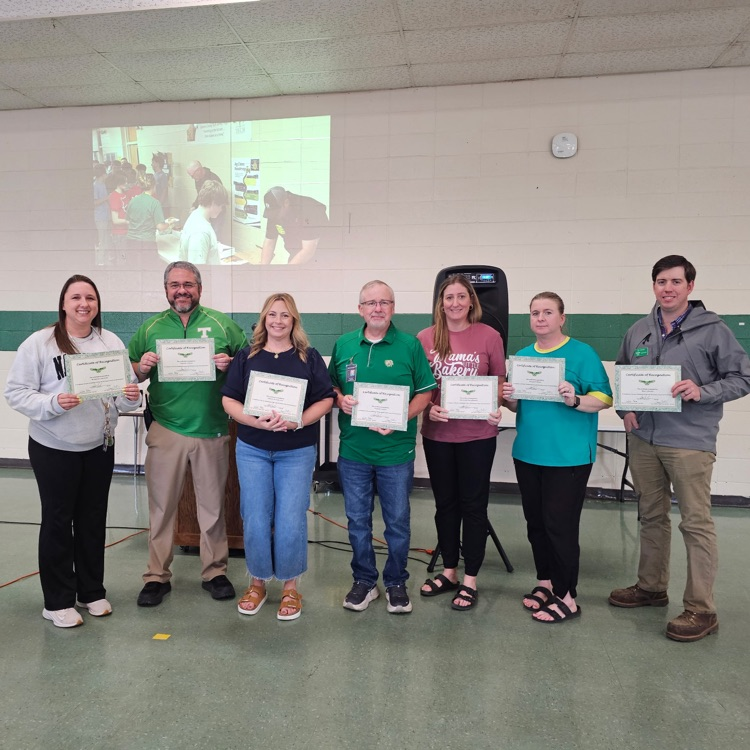 Thank you to our GCT Years of Service staff members pictured for their dedication and commitment to our students and school. Great Day To Be A Jr Eagle! 🦅