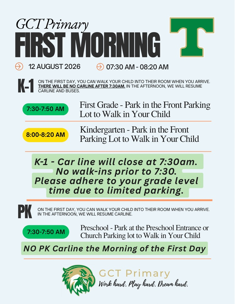 26/27 First Day Directions
