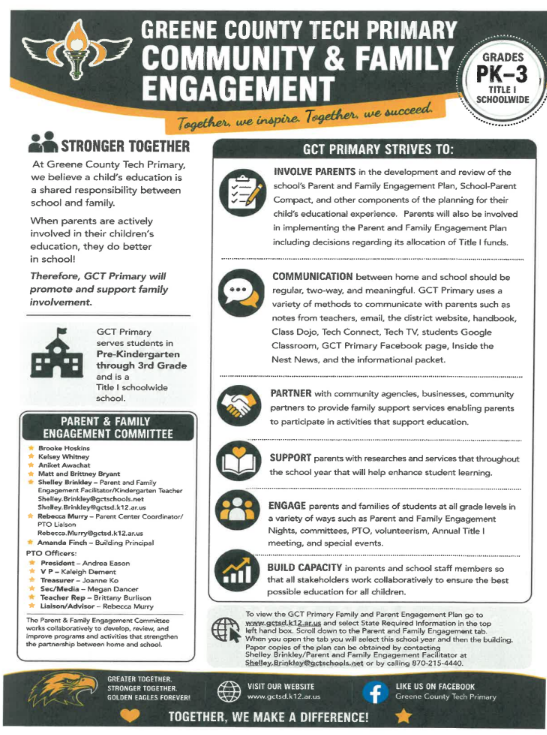 Parent and Community Flyer 2026-2027