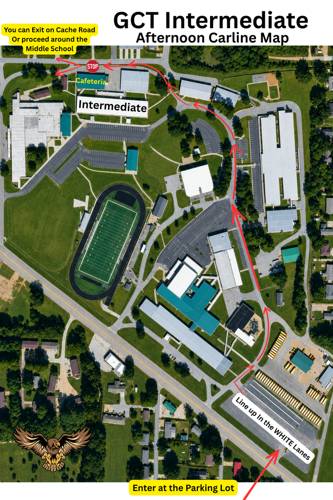 afternoon car line map