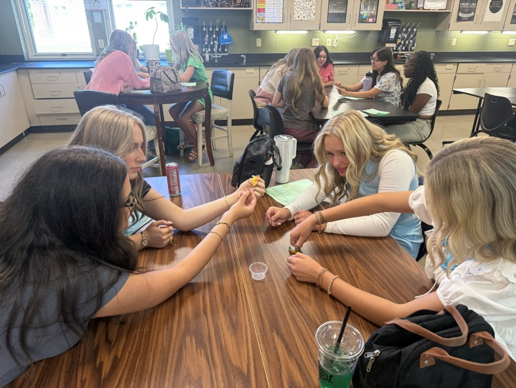 students working 