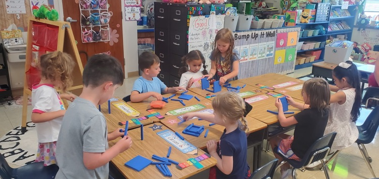 Mrs Melissa's class has been working on sorting objects. Today we listened to the read aloud If I Built A School. We sorted objects and worked together to build our own parts of a school with a little imagination!