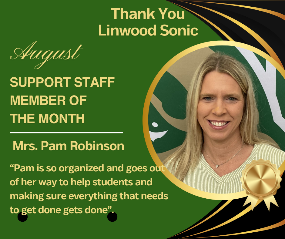 Support Staff Member of the Month Aug.