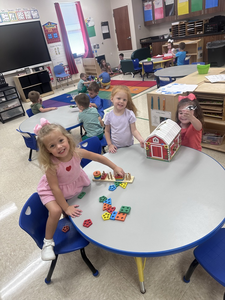 preschool students in centers