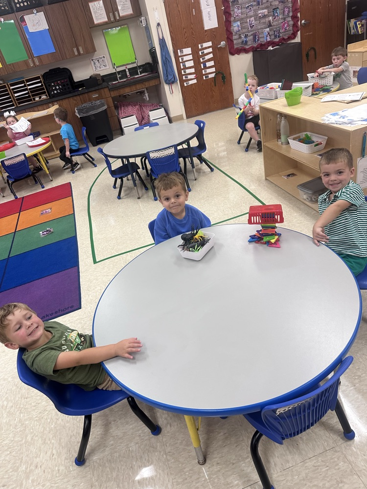preschool students in centers