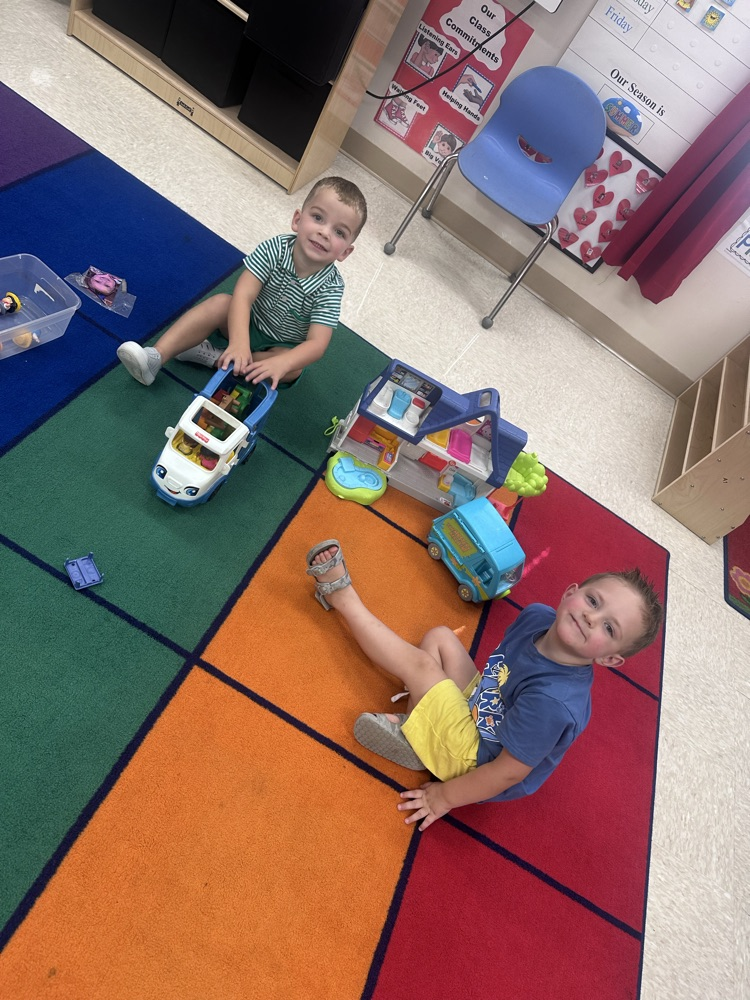 preschool students in centers