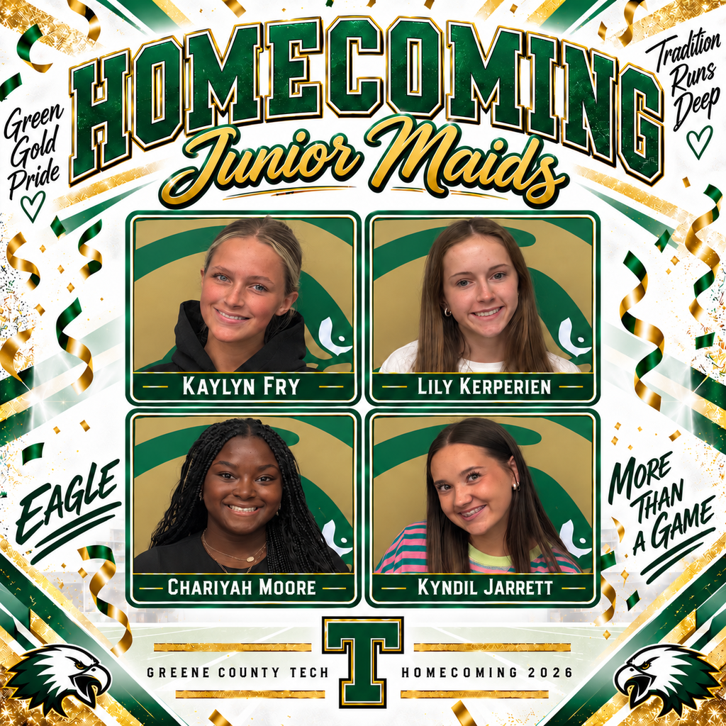 Congratulations to our Junior Homecoming  Maids.