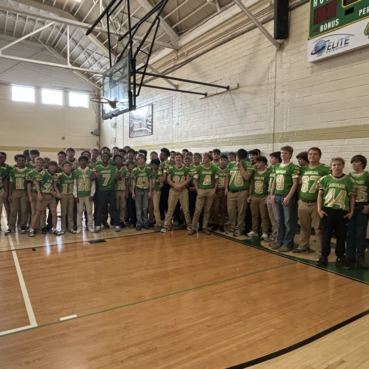 What a GREAT Thursday refreshment at GCTJHS! 🦅 We celebrated our September Students of the Month, recognized our Football, Cheer & Dance teams, and even enjoyed a game! What a way to celebrate our Jr. Eagles! 💚💛 #GreatDayToBeAJrEagle