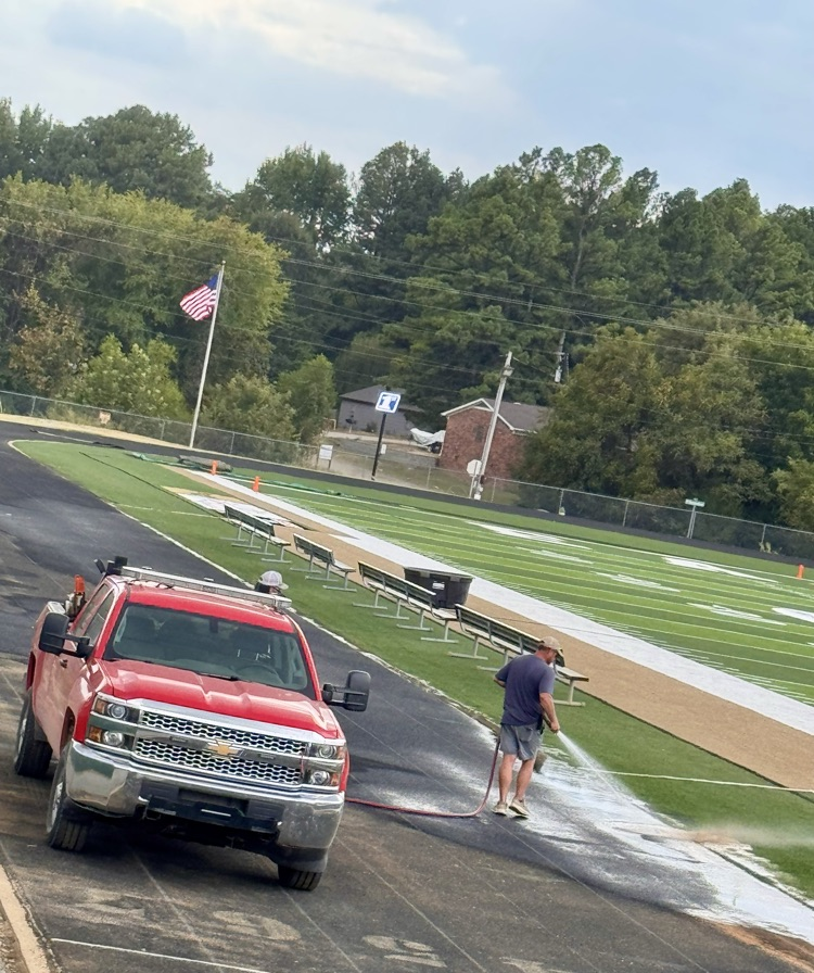 cleaning the track 