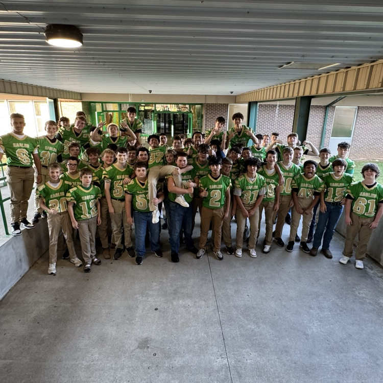 GCTJHS is ready for the Tech vs. Paragould game tonight at 7:00 PM at Eagle Stadium! 🏈🦅 Come out and support our Golden Eagles! 💚💛 Go Tech! Beat the Rams! #GreatDayToBeAJrEagle
