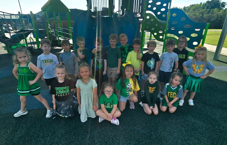 Mrs. Shelley's class is cheering for the Eagles!
