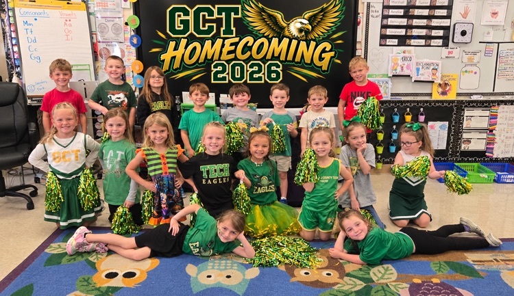 Our GCT Primary Eagles are showing their Eagle Pride for Homecoming Week! 🦅 From spirited outfits to big smiles, our Little Eagles are celebrating with pride and cheering on our Golden Eagles!