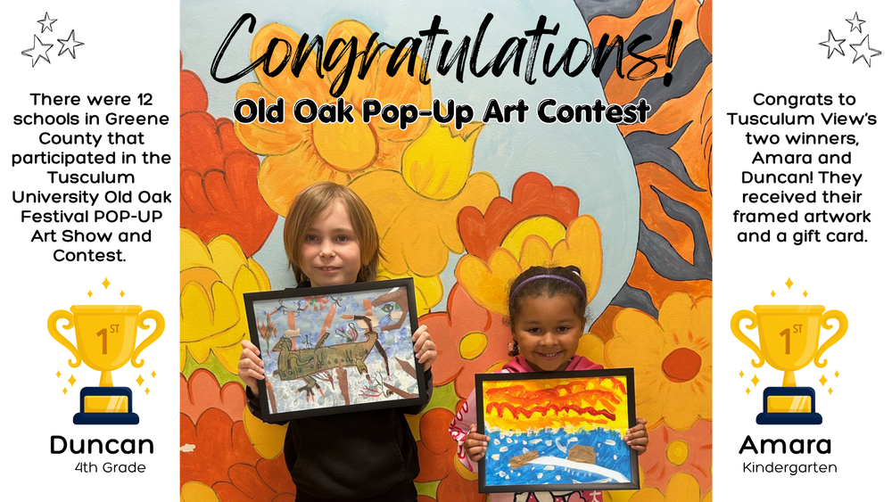 Old Oak Pop Up Art Contest- Two TV Winners! 