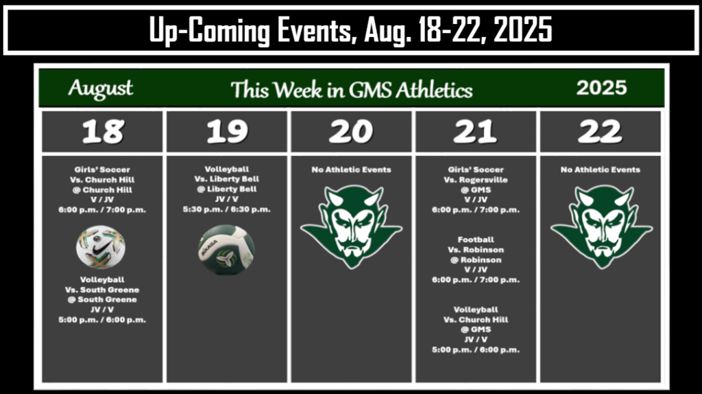 this week's schedule