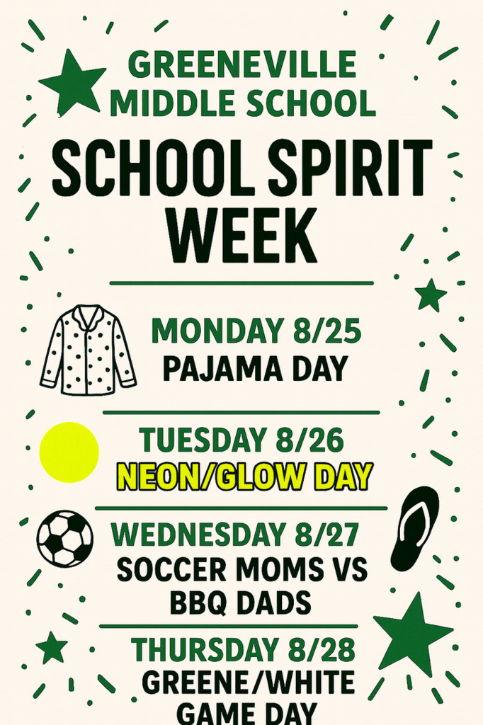 Spirit Week dress-up days