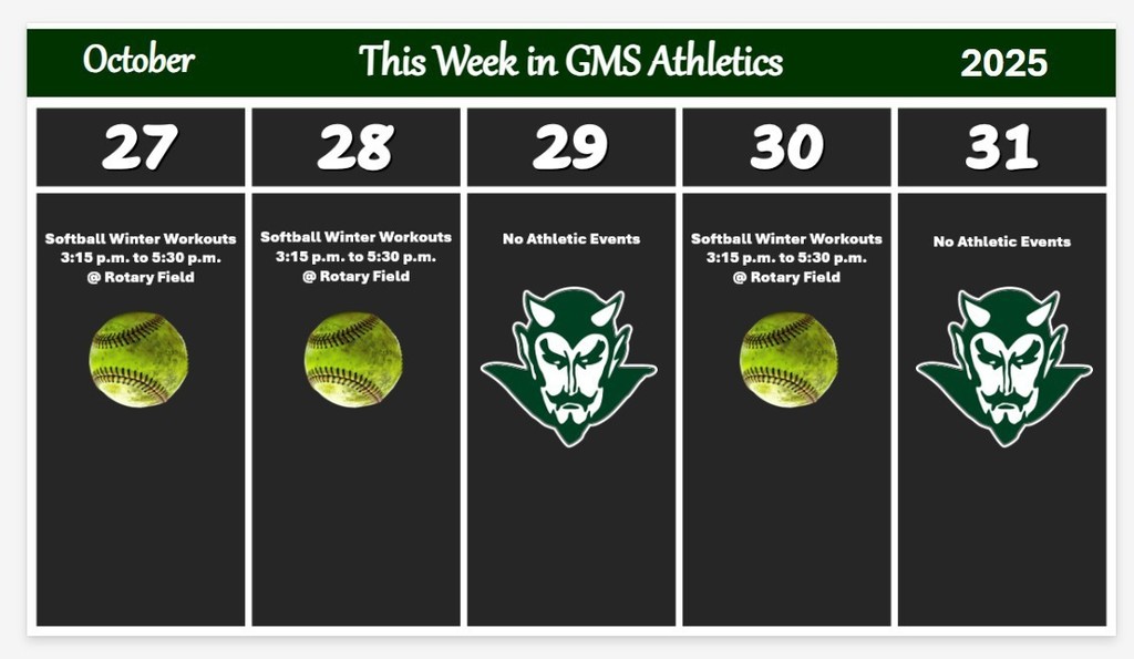 Week of October 27th