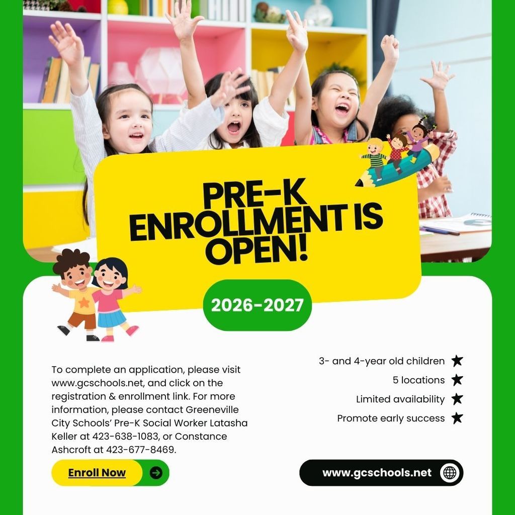 Pre-K Enrollment is Open