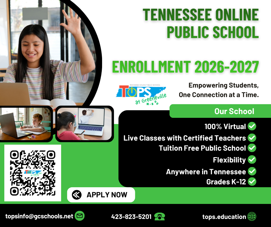 2026 -2027 Tennessee Online Public School Enrollment Opening April 1, 2026