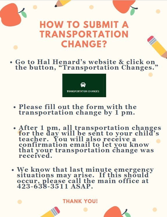 Transportation Changes