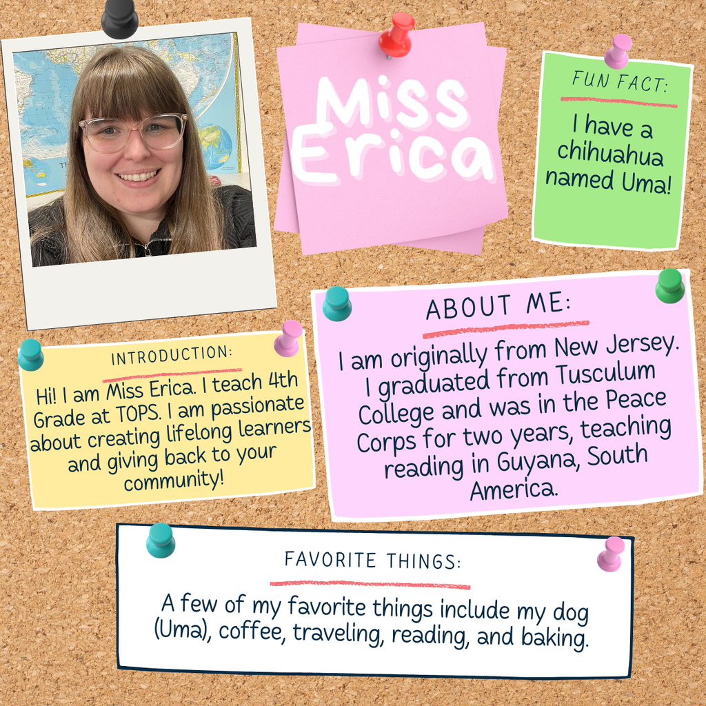 Miss Erica Teacher Appreciation