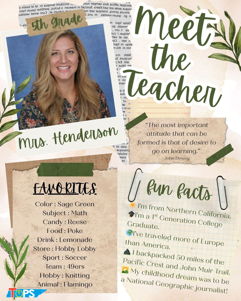 Mrs. Henderson Teacher Appreciation