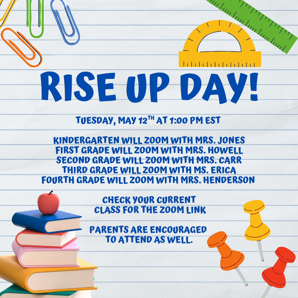 Tennessee Online Public School Rise Up Day May 12 at 1:00 PM EST