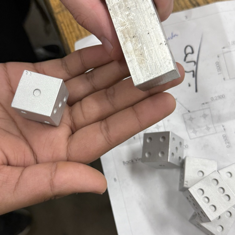 machine tool metal to dice
