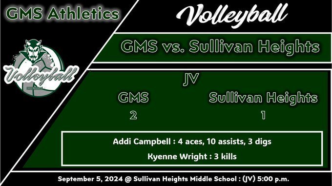 GMS versus Sullivan Heights