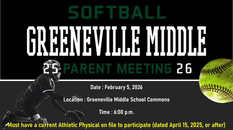softball parent meeting February 5th