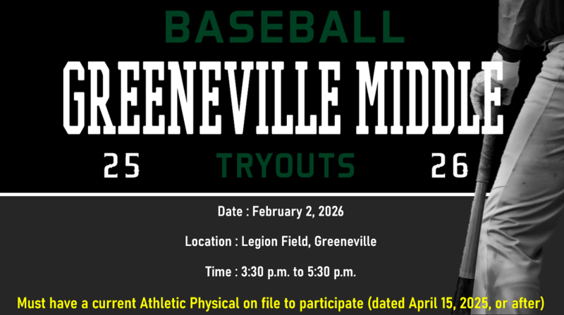 Baseball Tryouts at Legion Field February 2nd