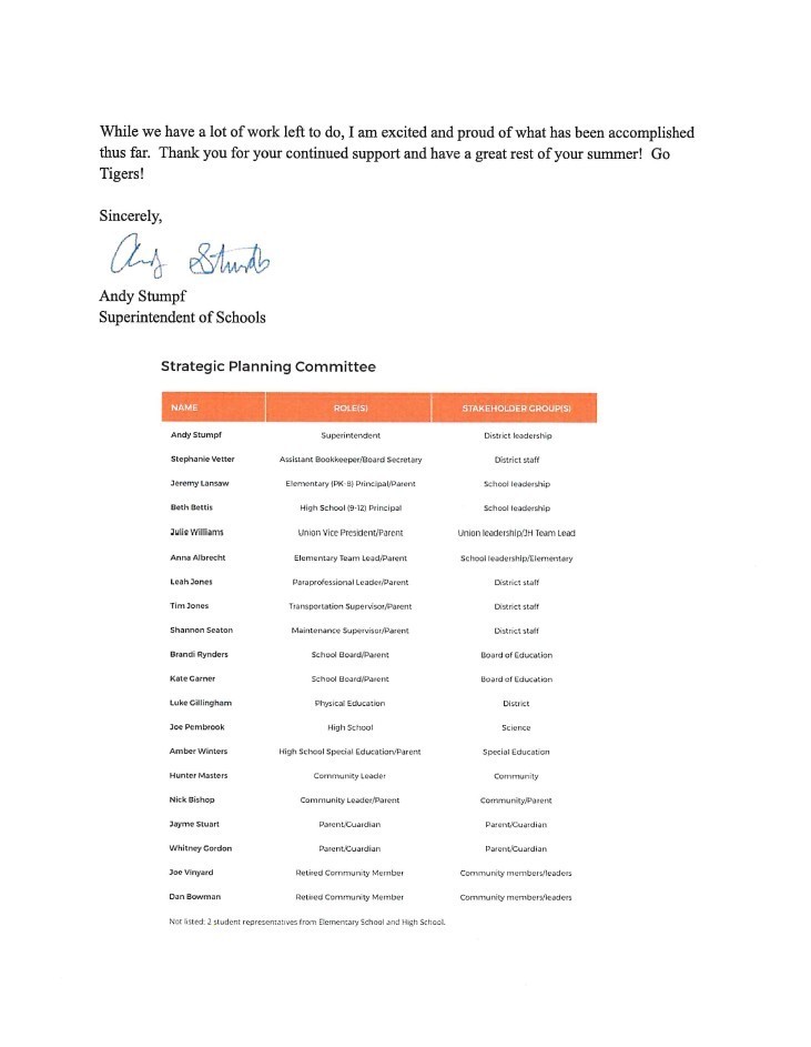 Summer 2025 update letter page 2