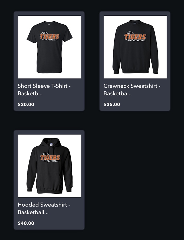 Junior high basketball shirts