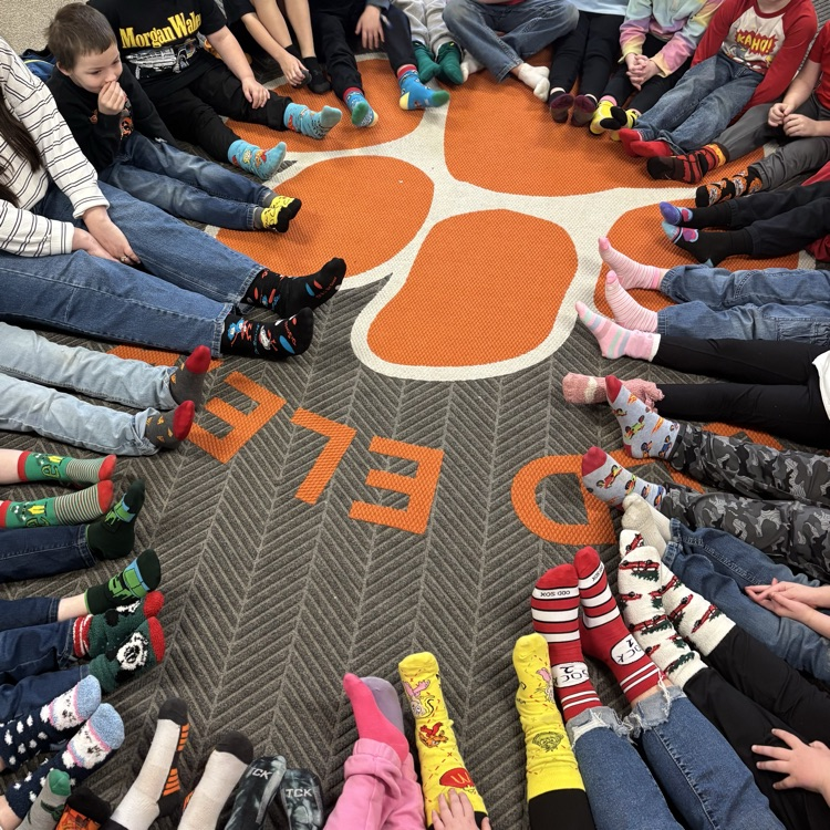 Kindergarten Crazy Sock Day for Dr Seuss Week