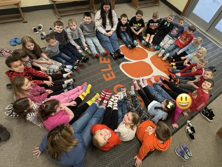 indergarten Crazy Sock Day for Dr Seuss Week