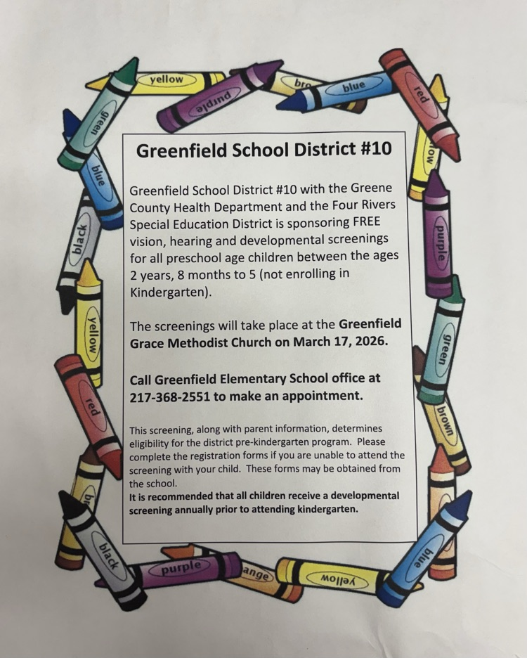 Call the Elementary office to schedule your pre-k screening