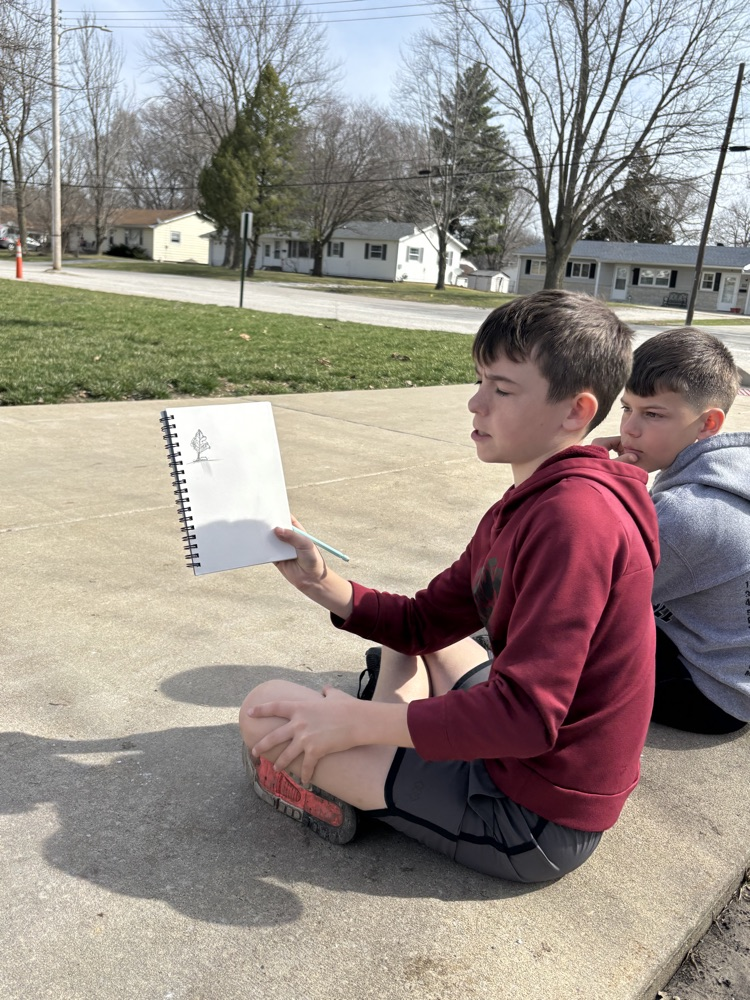 JH Art drawing outside