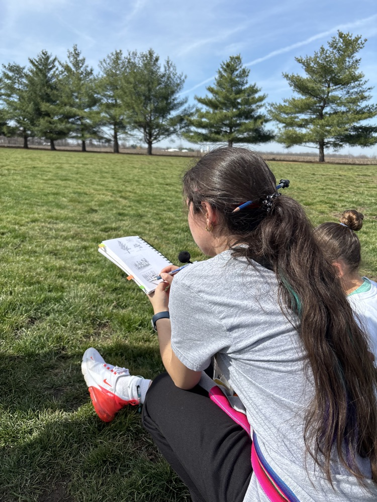 JH Art drawing outside