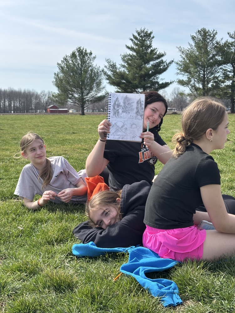 JH Art drawing outside