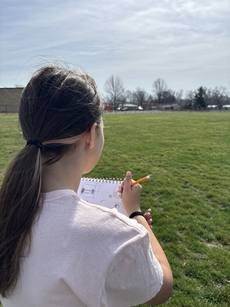 JH Art drawing outside