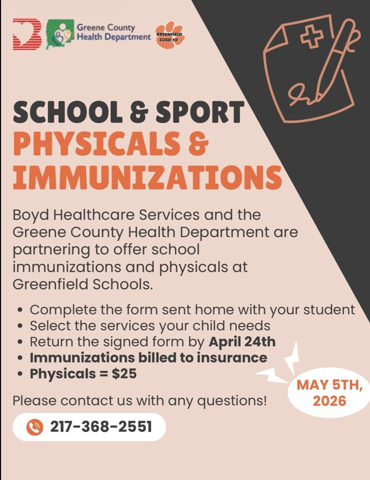 School and Sports Physicals