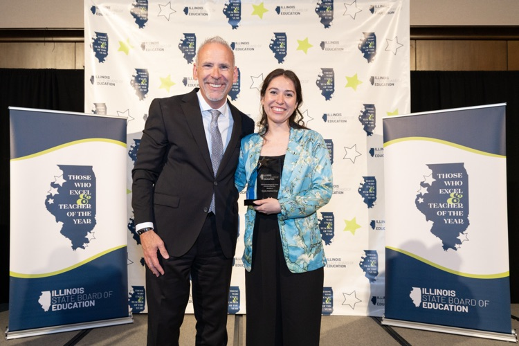 ISBE Superintendent Tony Sander and Ms Martinez