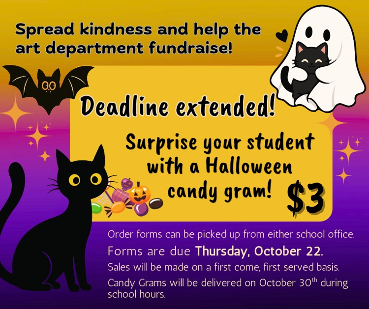 Candy Grams due tomorrow!