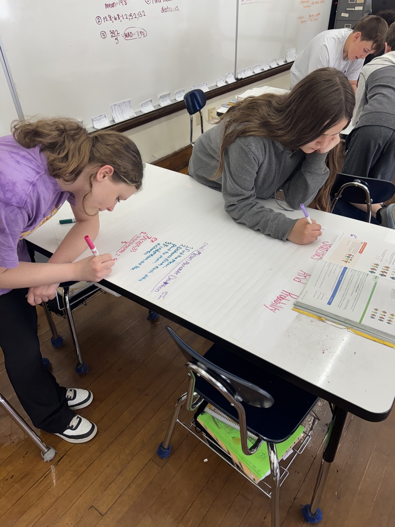 students learning
