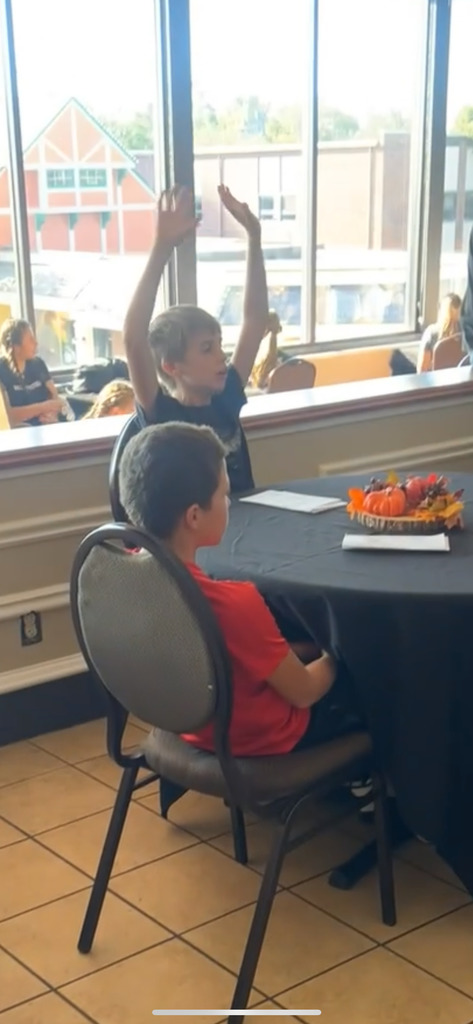 students learning