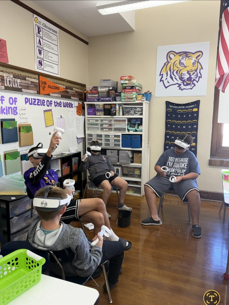 students learning